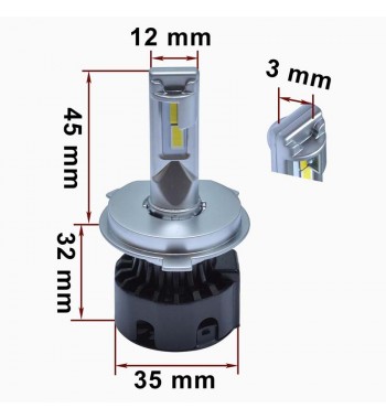 Комплект светодиодных ламп Prime-X K H4 (6000K)